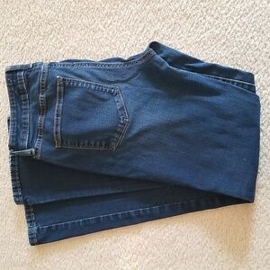 Ladies boot cut blue jeans